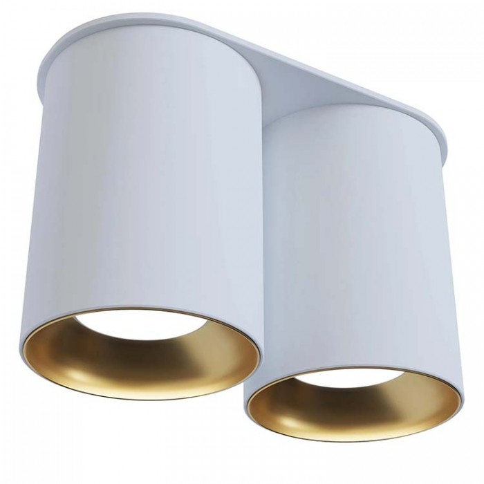 Точковий світильник Pikart 29700-1 BP_80_DUO GU10 2x60W IP20 Wh+Gold