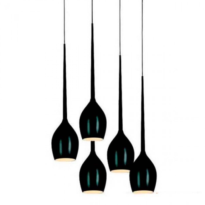 Azzardo AZ0312 Izza (md-1288a-5bl-shiny-black)