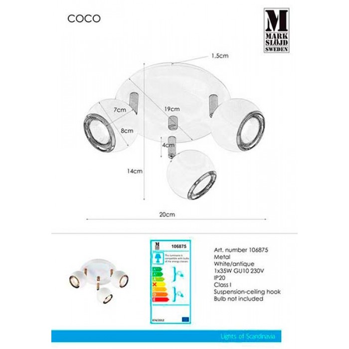 Спот Markslojd 106875 Coco Спот Markslojd 106875 Coco