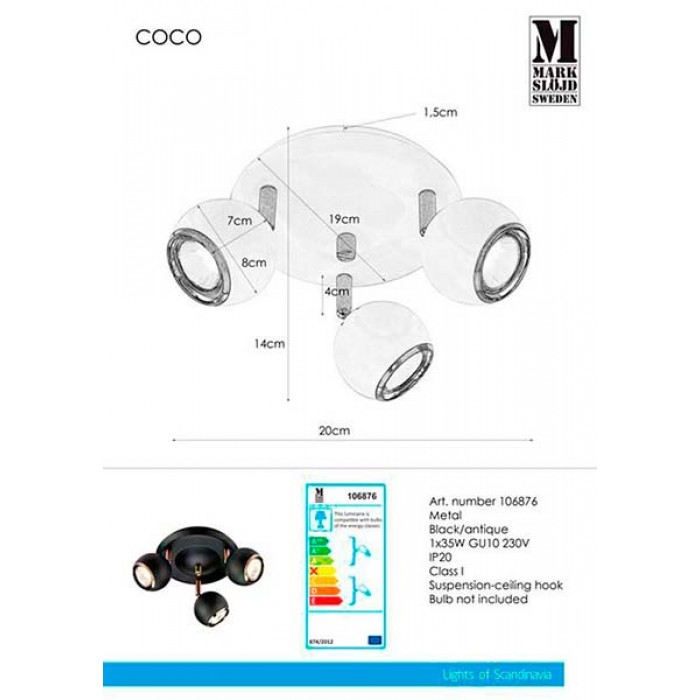 Спот Markslojd 106876 Coco Спот Markslojd 106876 Coco