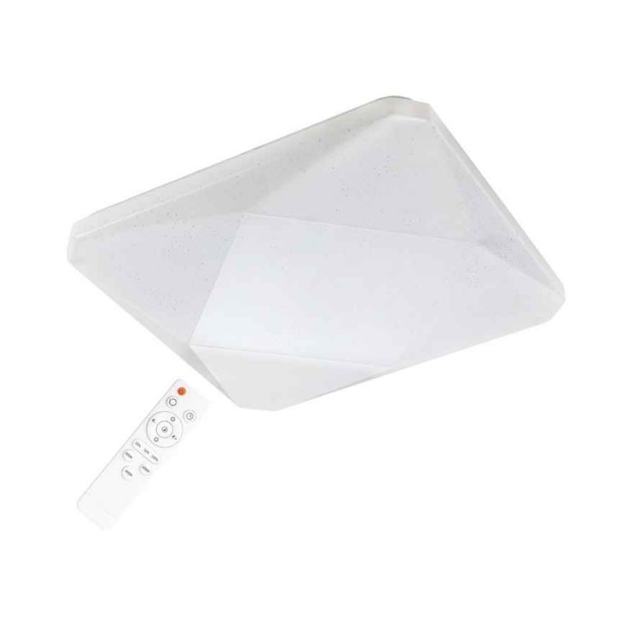 Світильник стельовий з пультом Goldlux 312747 Kastor LED 1x72W 3000K/4000K/6000K 8000Lm IP20 білий