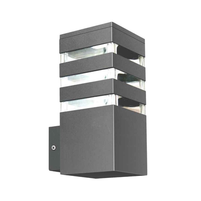 Уличный светильник Goldlux 316165 Teksas E27 1x12W IP44 графитовый