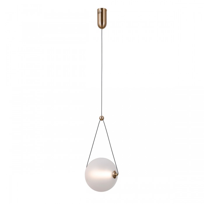 Підвісний світильник Italux PND-34361-M-HBR-OPAL Rastia Led 1x9W 3000K 975Lm IP20 Gold Підвісний світильник Italux PND-34361-M-HBR-OPAL Rastia Led 1x9W 3000K 975Lm IP20 Gold
