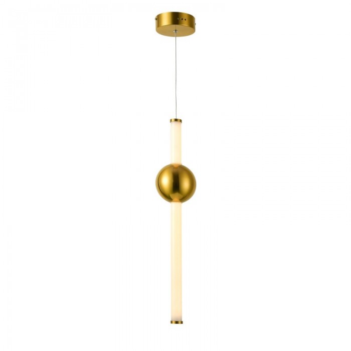 Підвісний світильник Italux PND-16357-ca-1 Halling Led 1x13.3W 3000K 1215Lm IP20 Gold Підвісний світильник Italux PND-16357-ca-1 Halling Led 1x13.3W 3000K 1215Lm IP20 Gold