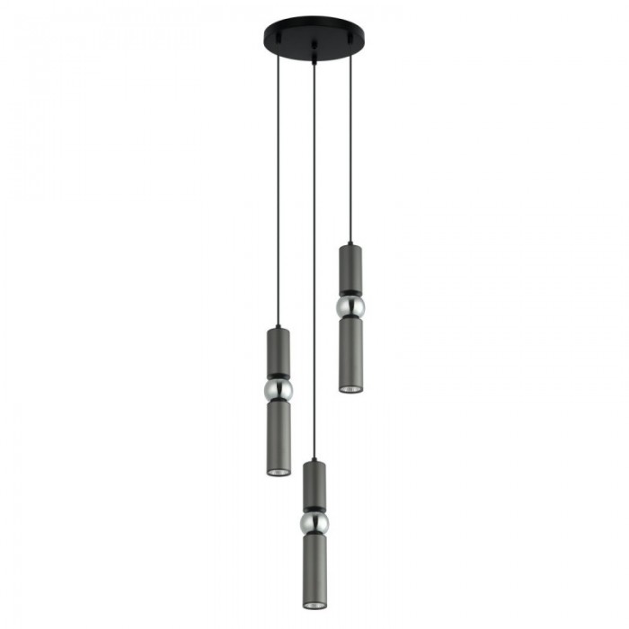 Підвісний світильник Italux PND-14290-3-GR Isidora GU10 3x25W IP20 Grey