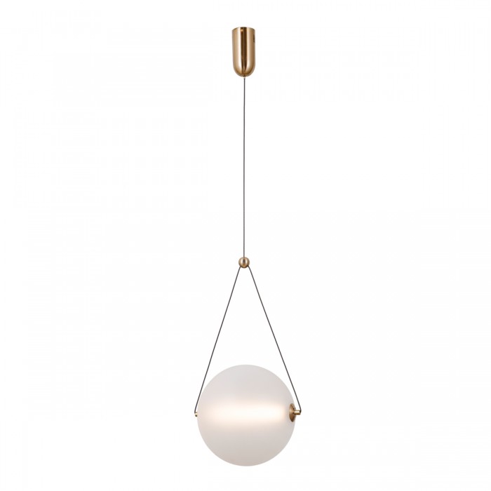 Підвісний світильник Italux PND-34361-L-HBR-OPAL Rastia Led 1x12W 3000K 1300Lm IP20 Gold Підвісний світильник Italux PND-34361-L-HBR-OPAL Rastia Led 1x12W 3000K 1300Lm IP20 Gold