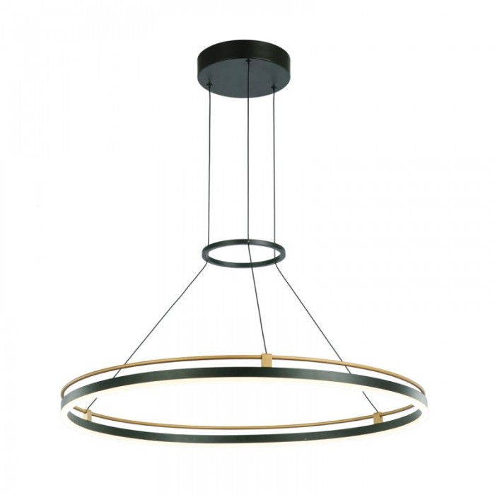 Люстра Italux PND-54638R-28W-3K-BK-GD Merlot Led 1x28W 3000K 1500Lm