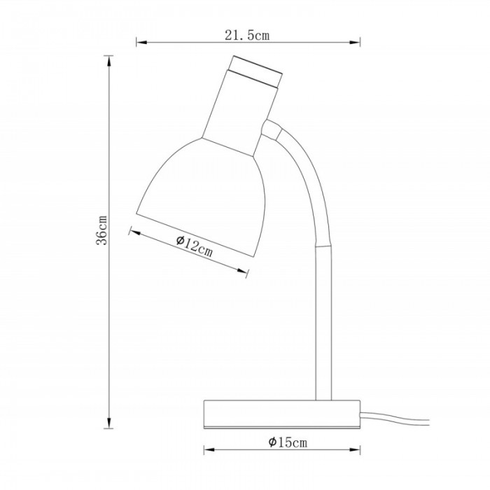 Настільна лампа Italux TB-37263-BK Senza E27 1x5W IP20 Bl Настільна лампа Italux TB-37263-BK Senza E27 1x5W IP20 Bl