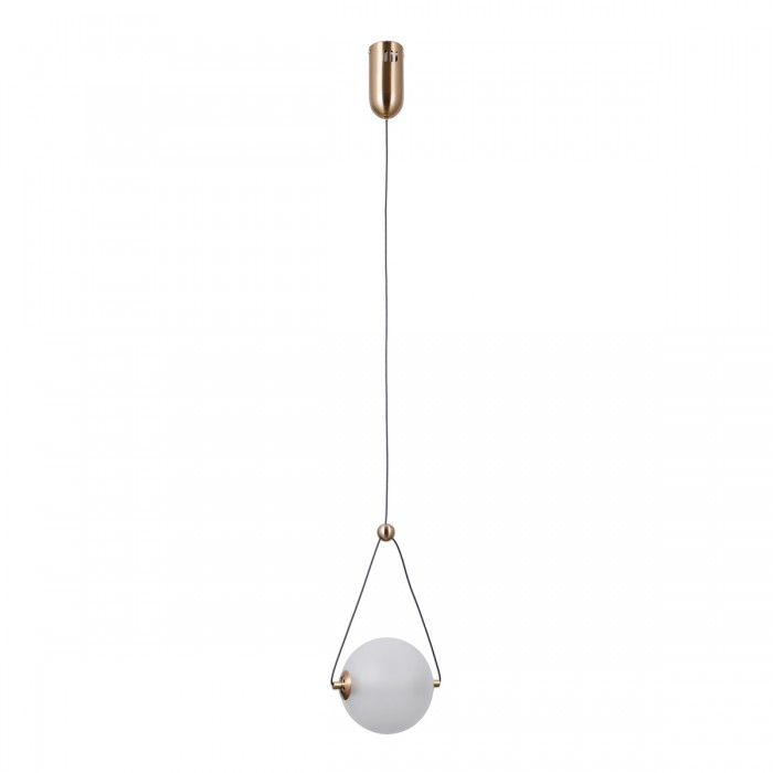 Підвісний світильник Italux PND-34361-S-HBR-OPAL Rastia Led 1x6W 3000K 650Lm IP20 Gold