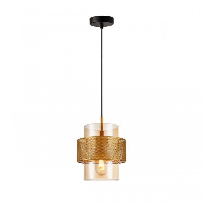 Підвісний світильник Italux PND-22132-1S-GD-AMB Vinoti E27 1x40W IP20 Gold