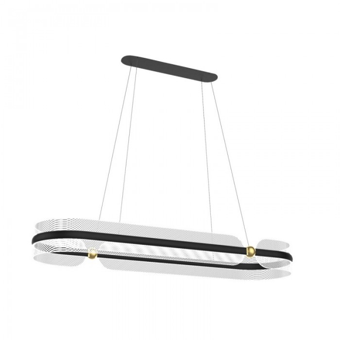 Люстра Italux PND-63728-56W-3K-BK-GD Sopla Led 1x56W 3000K 3900Lm