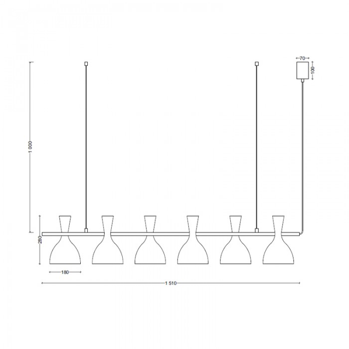 Подвес SV0051-6 BK Подвес SV0051-6 BK