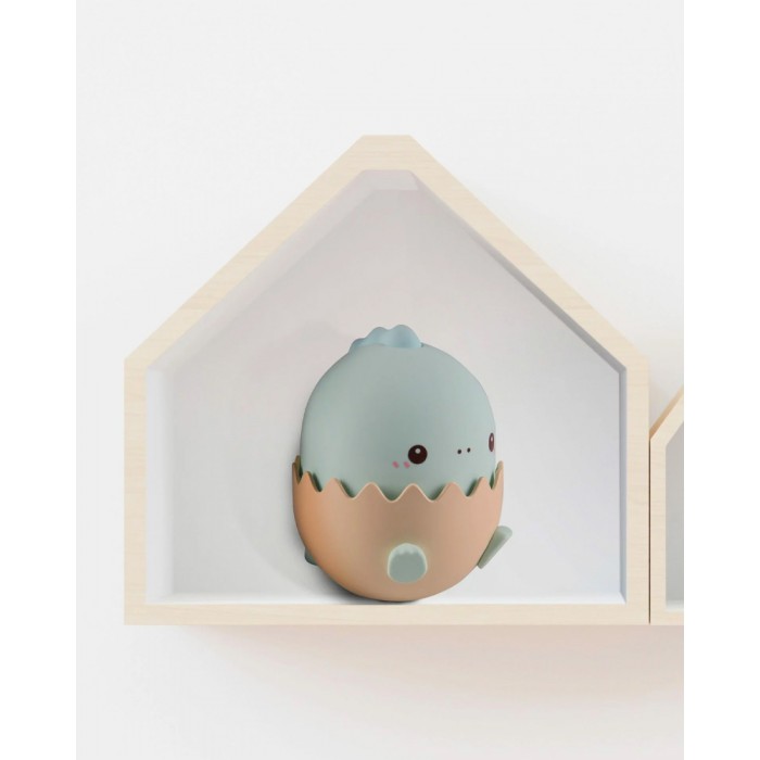 Нічник Динозаврик блакитний, настільна лампа з акумулятором Goldlux 326980 Baby Dino LED 1x0.75W 3000K+RGB IP20 Нічник Динозаврик блакитний, настільна лампа з акумулятором Goldlux 326980 Baby Dino LED 1x0.75W 3000K+RGB IP20