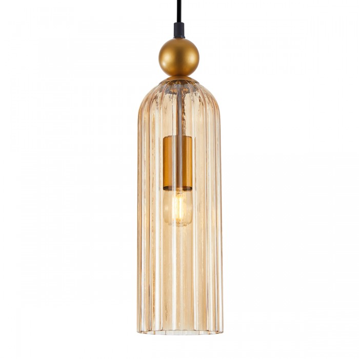 Подвесной светильник Italux PND-28636-1L-GD-AMB Levie E27 1x40W IP20 Gold Подвесной светильник Italux PND-28636-1L-GD-AMB Levie E27 1x40W IP20 Gold