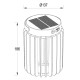 Світильник на сонячній батареї портативний LUTEC KOZY 6933701330 2.8Вт 4000K USB Solar