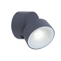 Світильник вуличний настінний LUTEC 5626101125 TRUMPET, 8W, IP54, сірий Architectural