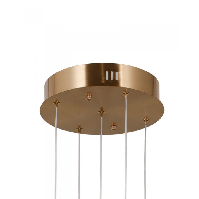 Люстра Italux PND-34362-5-HBR-OPAL Ganti Led 5x12W 3000K 1300Lm IP20 Gold Люстра Italux PND-34362-5-HBR-OPAL Ganti Led 5x12W 3000K 1300Lm IP20 Gold