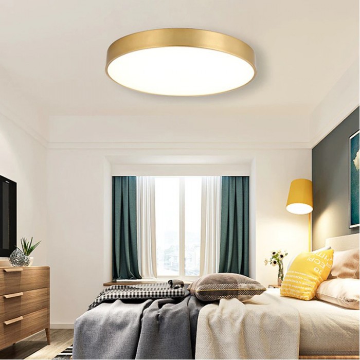 Світильник стельовий Goldlux 318008 Kern LED 1x24W 4000K 2500Lm IP20 золотий Світильник стельовий Goldlux 318008 Kern LED 1x24W 4000K 2500Lm IP20 золотий