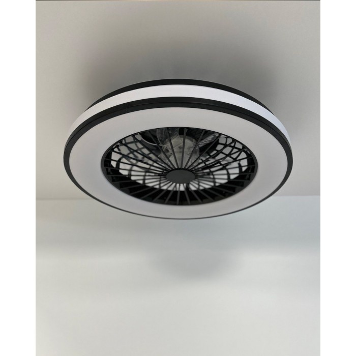 Люстра с вентилятором, потолочный светильник с пультом Goldlux 325808 Kenya LED 1x48W 3000K/4000K/6500K 5300Lm IP20 черная Люстра с вентилятором, потолочный светильник с пультом Goldlux 325808 Kenya LED 1x48W 3000K/4000K/6500K 5300Lm IP20 черная