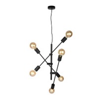 Підвісний світильник Italux PND-5986-6-BL Ferreia E27 6x40W IP20 Bl