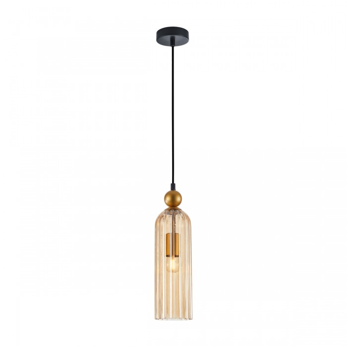 Подвесной светильник Italux PND-28636-1L-GD-AMB Levie E27 1x40W IP20 Gold
