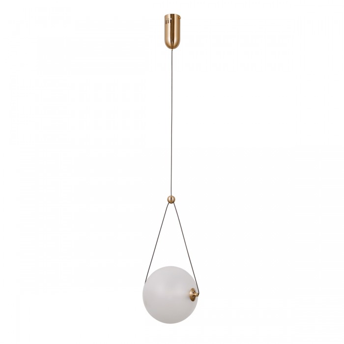 Підвісний світильник Italux PND-34361-M-HBR-OPAL Rastia Led 1x9W 3000K 975Lm IP20 Gold