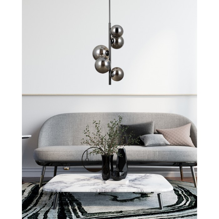 Люстра Italux PND-406007-V5A-BCR Canello G9 5x5W Bk Люстра Italux PND-406007-V5A-BCR Canello G9 5x5W Bk