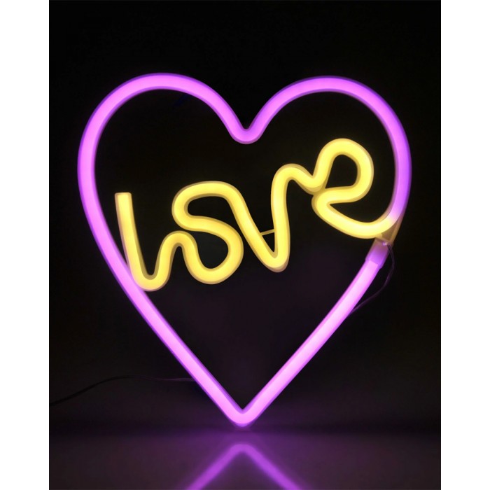 Бра, настенный светильник Goldlux 327154 Neon Love Heart LED 1x3W IP20 белый Бра, настенный светильник Goldlux 327154 Neon Love Heart LED 1x3W IP20 белый