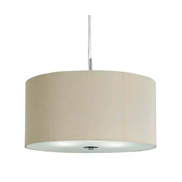 Searchlight 2353-40CR Drum Pleat Pendants