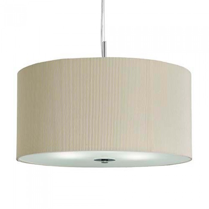 Searchlight 2356-60CR Drum Pleat Pendants