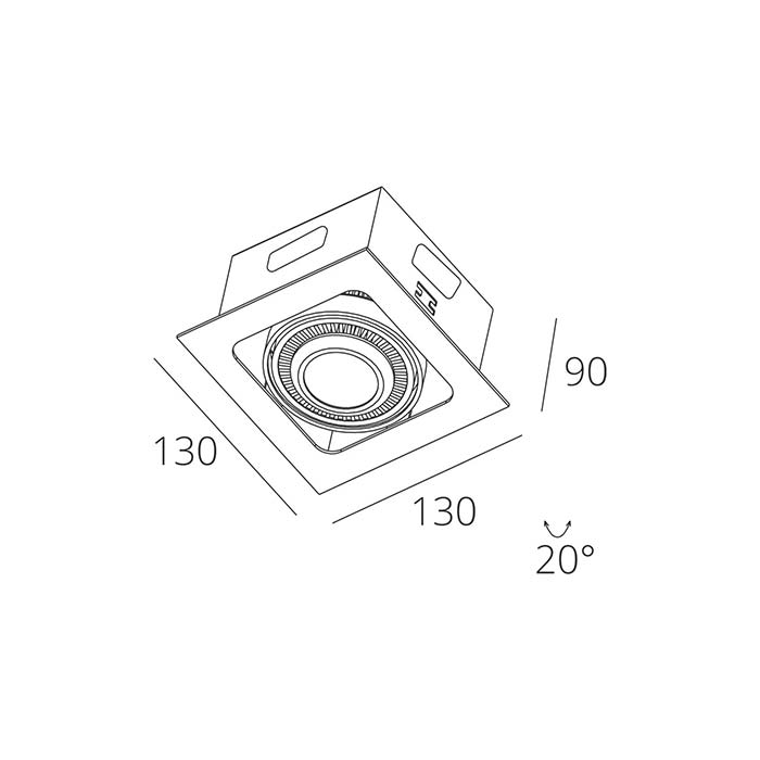 Точечный светильник Skarlat RGL7115-1 1x12W WH+BK 4000K Suil Точечный светильник Skarlat RGL7115-1 1x12W WH+BK 4000K Suil