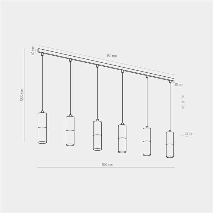 Підвісний світильник TK Lighting 4368 Elit Black Підвісний світильник TK Lighting 4368 Elit Black