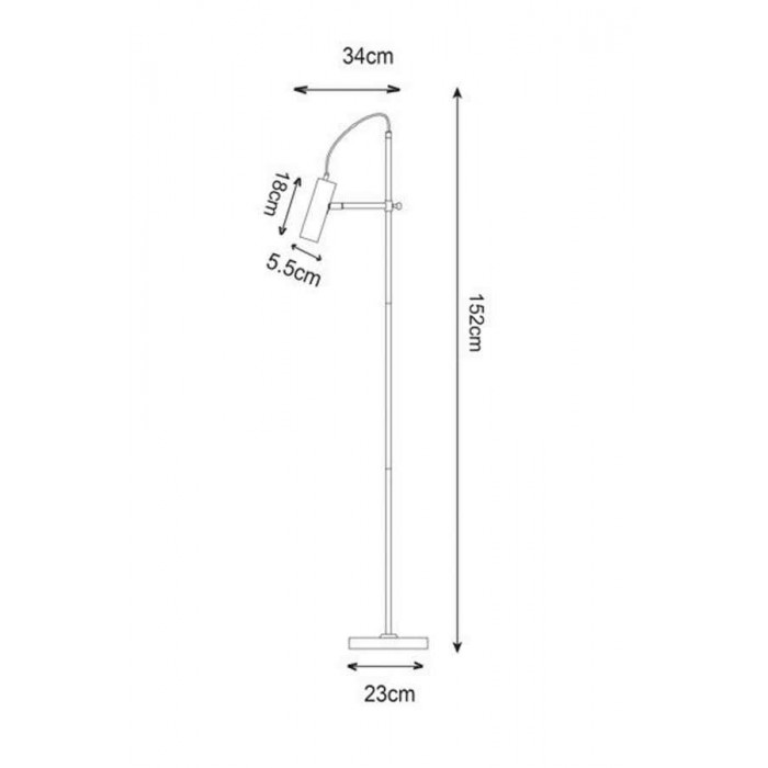 Торшер Zuma Line F18014-GU10-BK Tenso Торшер Zuma Line F18014-GU10-BK Tenso