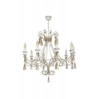 Люстра NB LIGHT 1310-cl217-pla000-cp000 Monte Carlo IP20 белый, золото