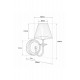 Бра NB LIGHT 50222-cl400-aba01nae14-ct5600 Sabrina IP20 коричневий