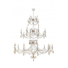 Люстра NB LIGHT 60888-cl217-pla000-cp000 Monte Carlo IP20 білий, золото