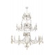 Люстра NB LIGHT 60888-cl217-pla000-cp000 Monte Carlo IP20 білий, золото