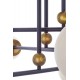Люстра NB LIGHT 70533-cl32-pla490-cp218 Toronto IP20 чорний, золото