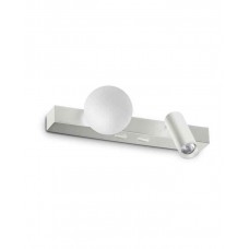 Бра, настінний світильник Ideal Lux 336534 Binomio LED 2x6W 3000K 600Lm IP20 білий
