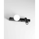 Бра, настінний світильник Ideal Lux 336664 Binomio LED 2x6W 3000K 600Lm IP20 чорний