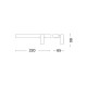 Бра, настінний світильник Ideal Lux 336817 Bonne Nuit LED 2x6.5W 3000K 420Lm IP20 чорний