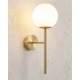 Бра, настенный светильник Goldlux 341655 Bianca E14 1x12W IP20 золотой