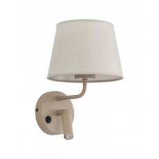 Бра, настінний світильник TK Lighting 11596 Maja E27+G9 1+1x15W+8W IP20 бежевий