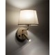 Бра, настінний світильник TK Lighting 11596 Maja E27+G9 1+1x15W+8W IP20 бежевий