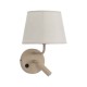 Бра, настінний світильник TK Lighting 11596 Maja E27+G9 1+1x15W+8W IP20 бежевий