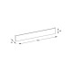 Бра, настенный светильник Zuma Line 250070L-GD Bonny LED 1x20W 3000K 1500Lm IP20 золотой (5907925003572)
