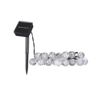 Гирлянда на солнечной батарее Goldlux 329479 Bubble Glass LED 2700K IP44 прозрачная