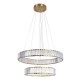 Люстра Goldlux 338266 Cristalia LED 2x43W 4000K 6400Lm IP20 золота