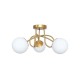 Люстра Goldlux 341648 Bianca Twist E14 3x12W IP20 золота