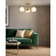 Люстра Goldlux 341648 Bianca Twist E14 3x12W IP20 золота